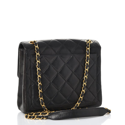 Chanel Lambskin Quilted Shoulder Flap Black 3 of 14