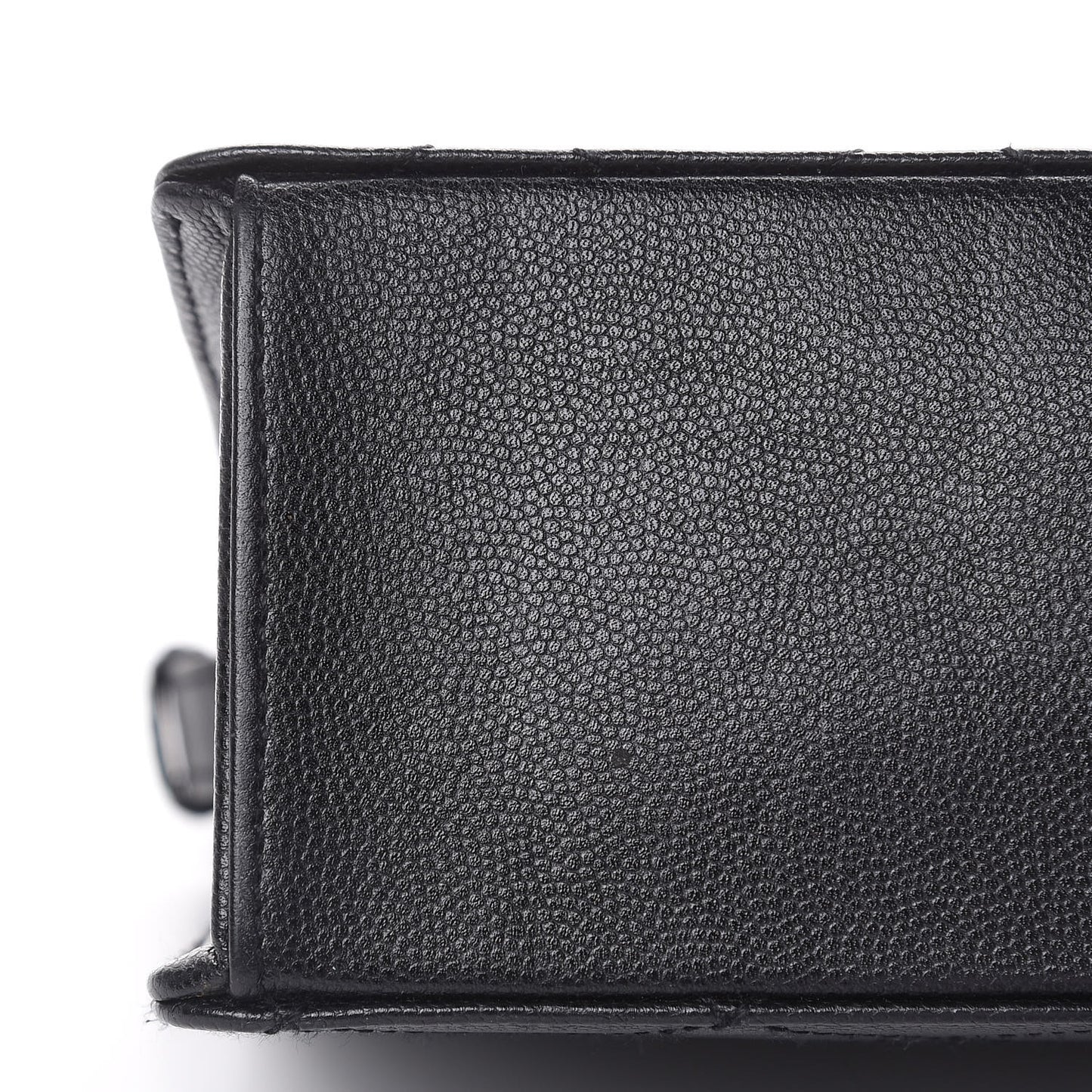 Caviar Diamond Stitched Square Flap So Black