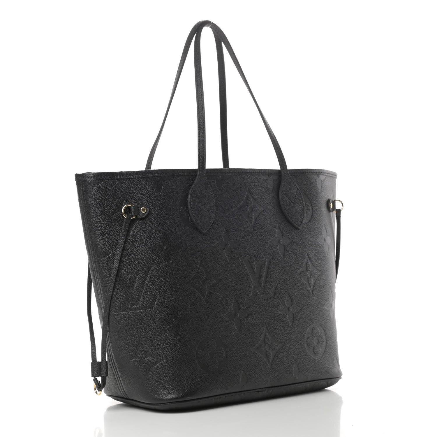 Louis Vuitton Empreinte Monogram Giant Neverfull MM Black 3 of 9