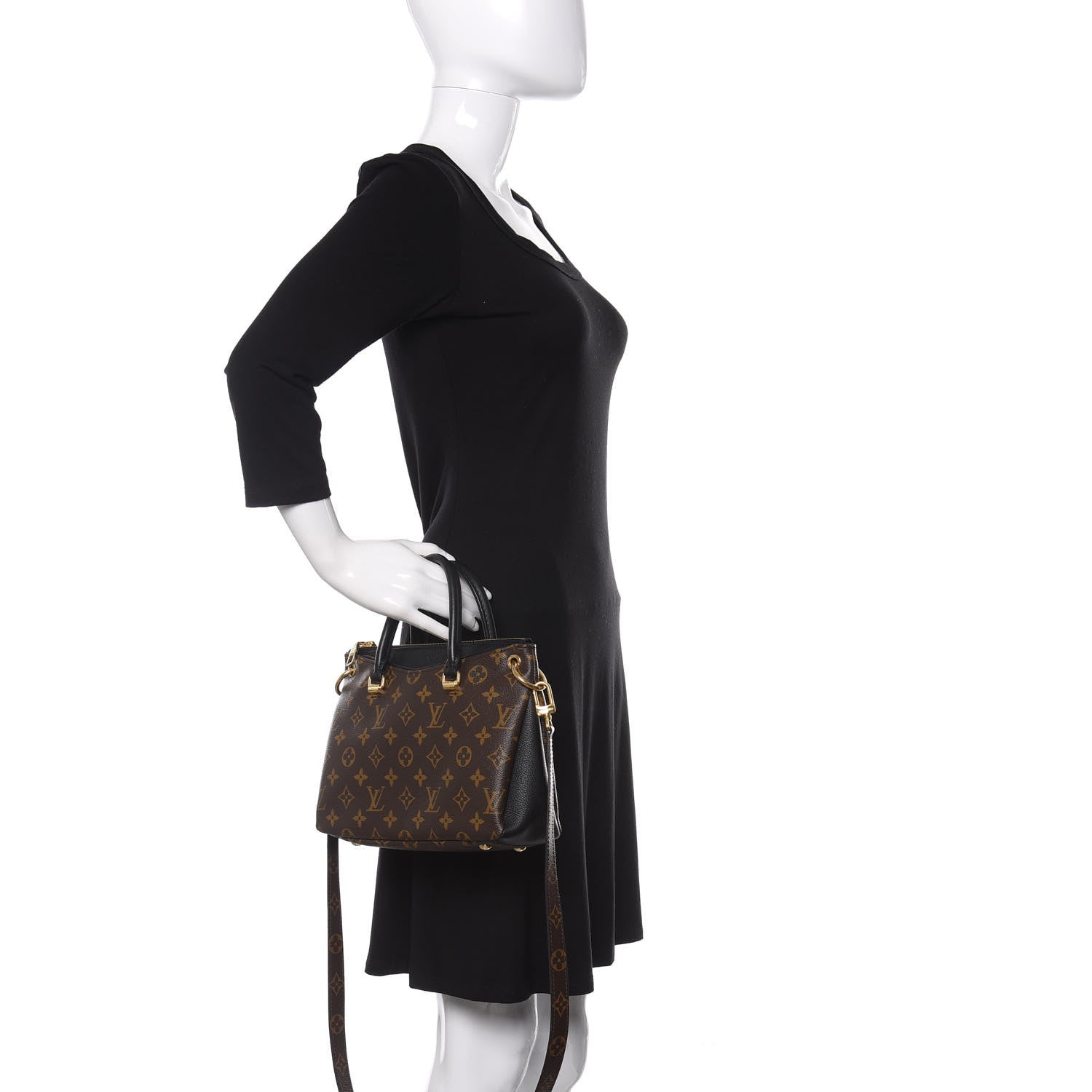 Louis Vuitton Monogram Pallas Full BB Black 3 of 10