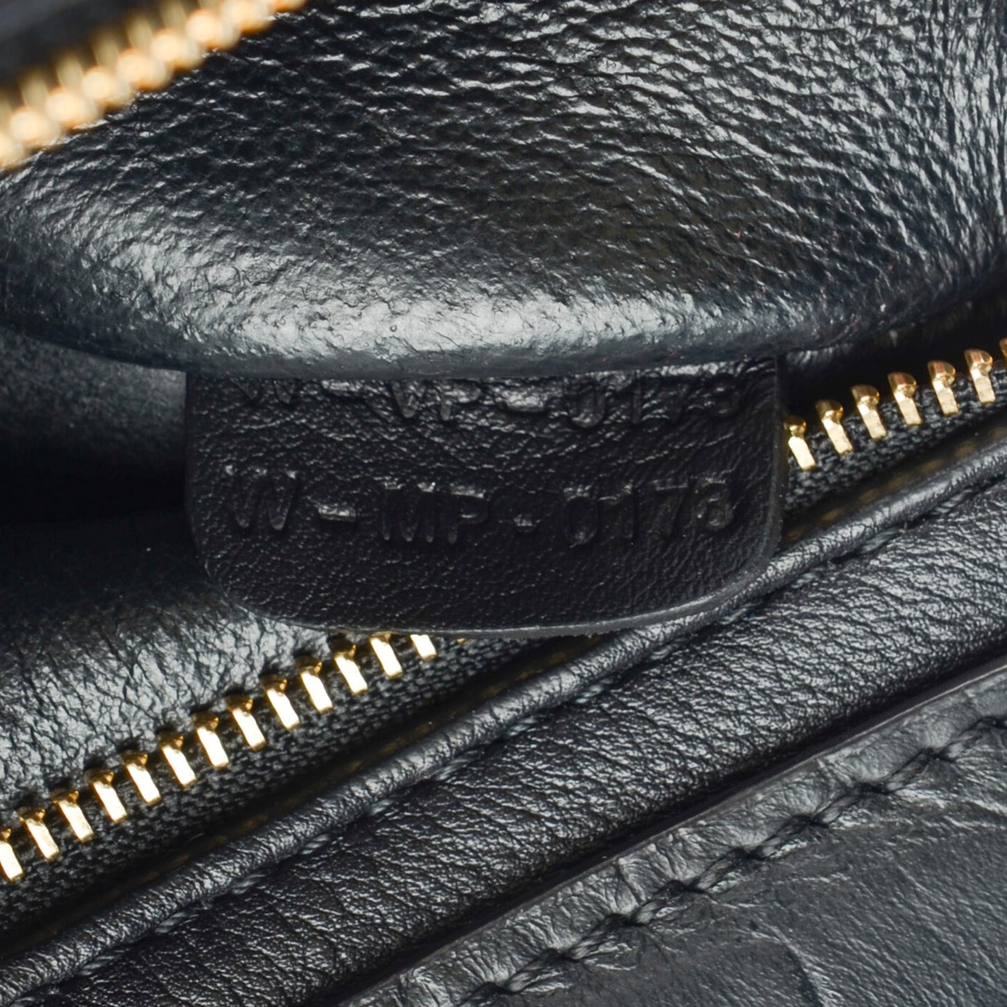 Crocodile Embossed Calfskin Suede Medium Trapeze Black