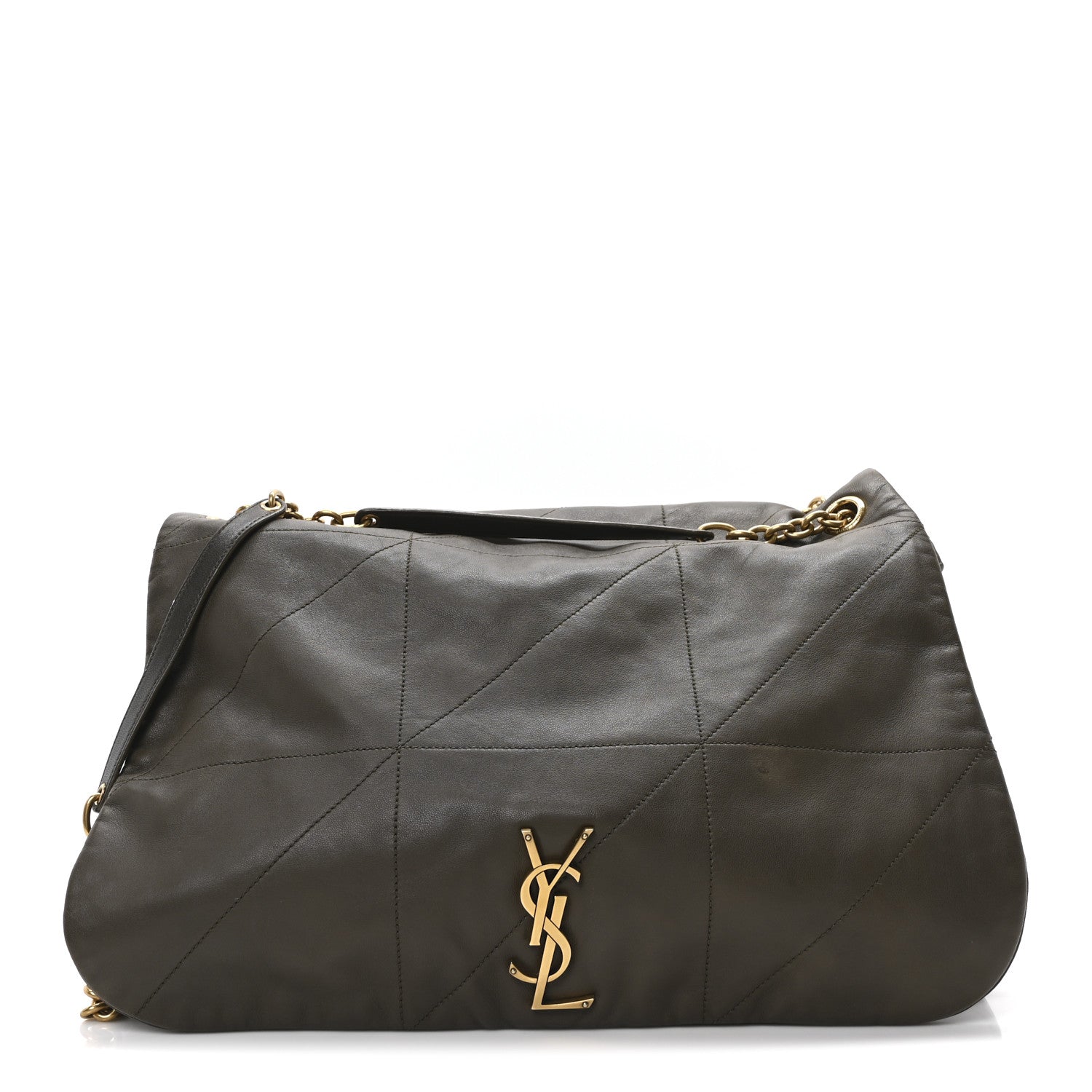 Saint Laurent Lambskin Matelasse Monogram Large Jamie 4.3 Light Musk 1 of 10