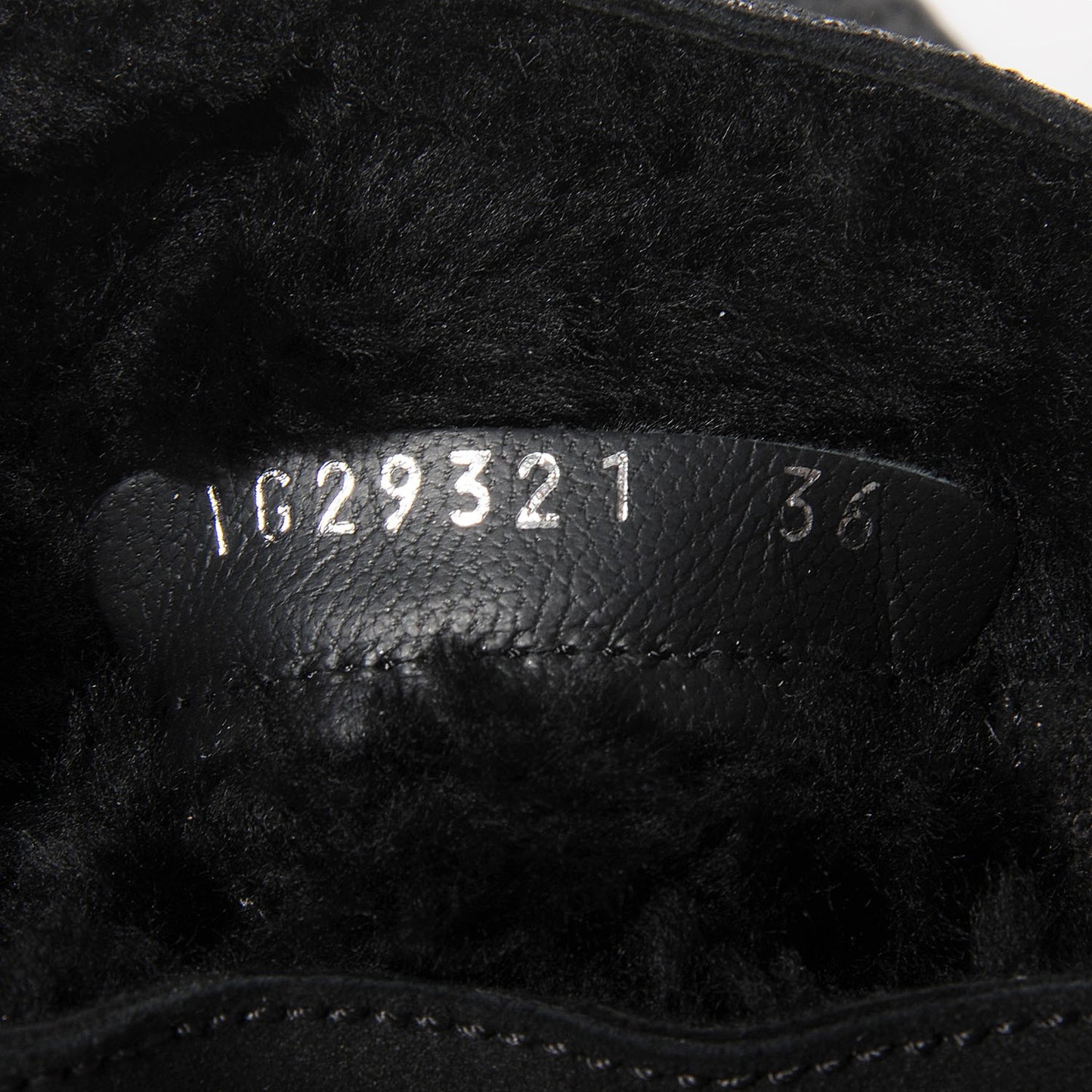 Suede Quilted High Boots 36 Black