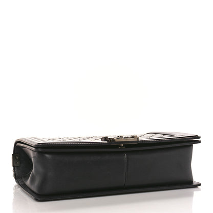 Chanel Patent Calfskin New Medium Boy Flap Burgundy 4 of 10