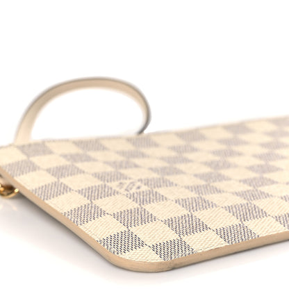 Louis Vuitton Damier Azur Neverfull MM GM Pochette Rose Ballerine 8 of 10