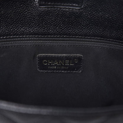 Chanel Caviar Quilted Petit Shopping Tote PST Black 6 of 13