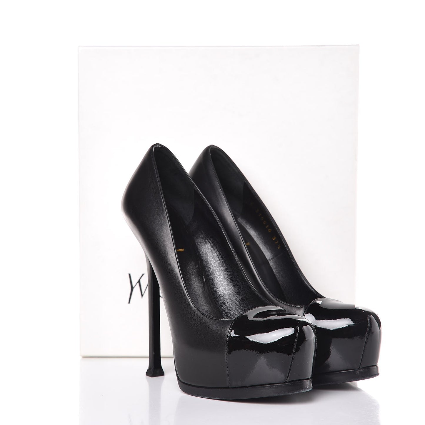 Calfskin Vitello Vernice Tribtoo 105 Pumps 37.5 Black