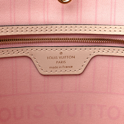 Louis Vuitton Damier Azur Braided Neverfull MM Pink 7 of 11