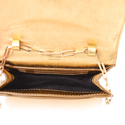 Tom Ford Metallic Calfskin Icon Disco Bag Gold 5 of 14