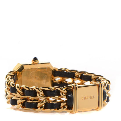 Chanel Stainless Steel Lambskin 20mm Chain Premiere Quartz Watch Gold M 3 of 6