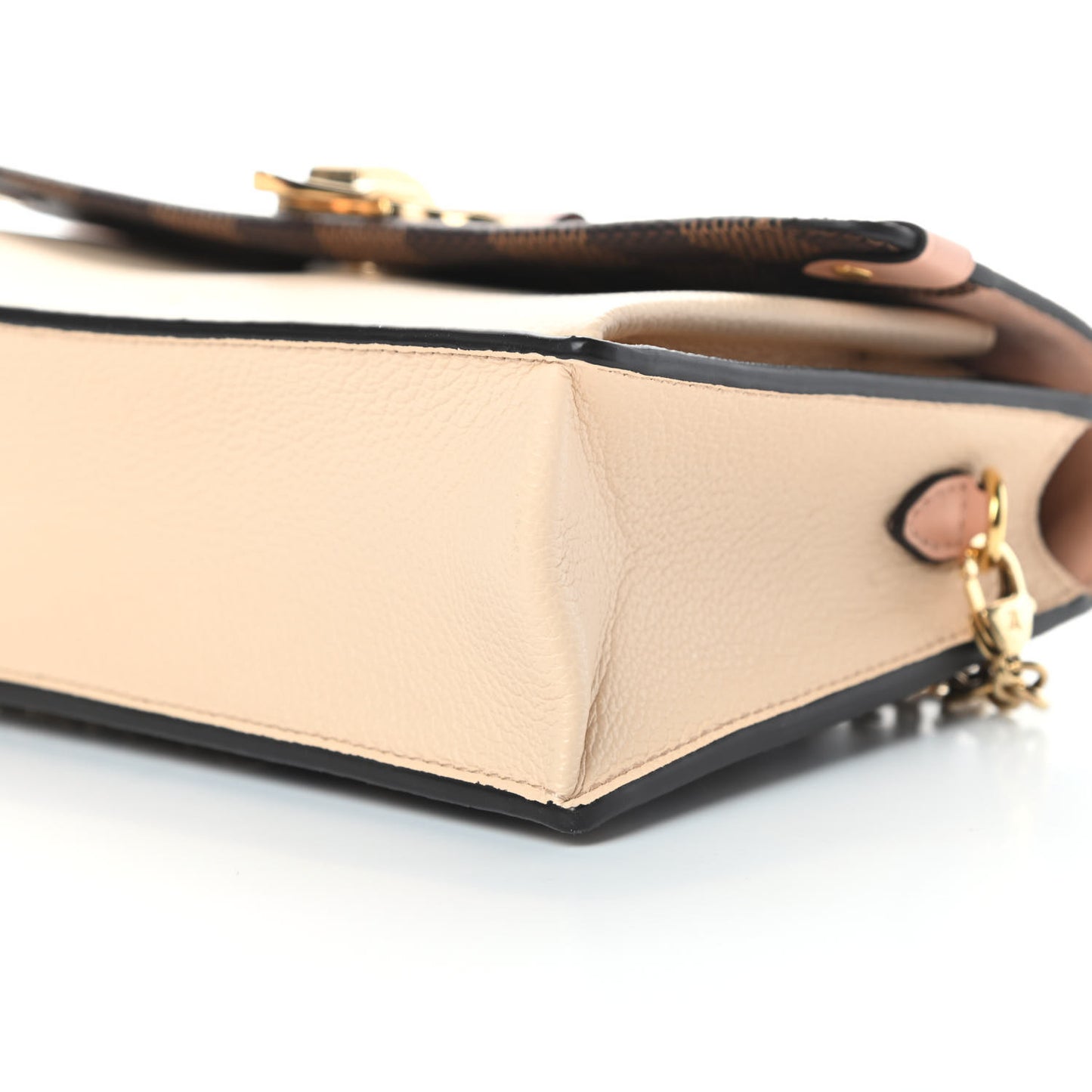 Damier Ebene Vavin Chain Wallet Creme