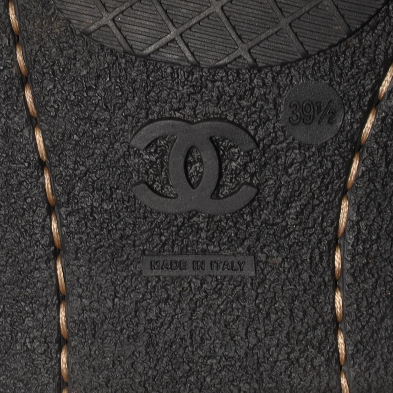 Chanel Leather Combat Boots 39.5 Black 6 of 8