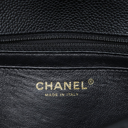 Chanel Caviar Quilted Jumbo Single Flap Black 6 of 8