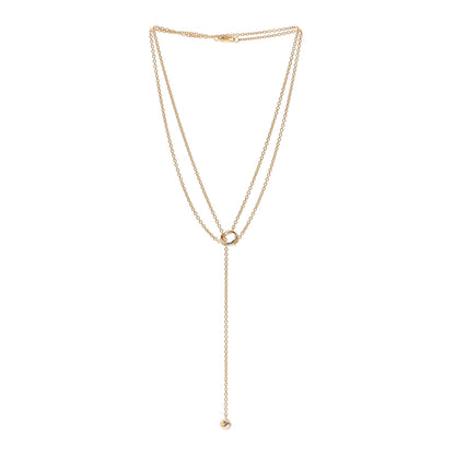 Cartier 18K Pink Yellow White Gold Baby Trinity Pampilles Necklace 3 of 4