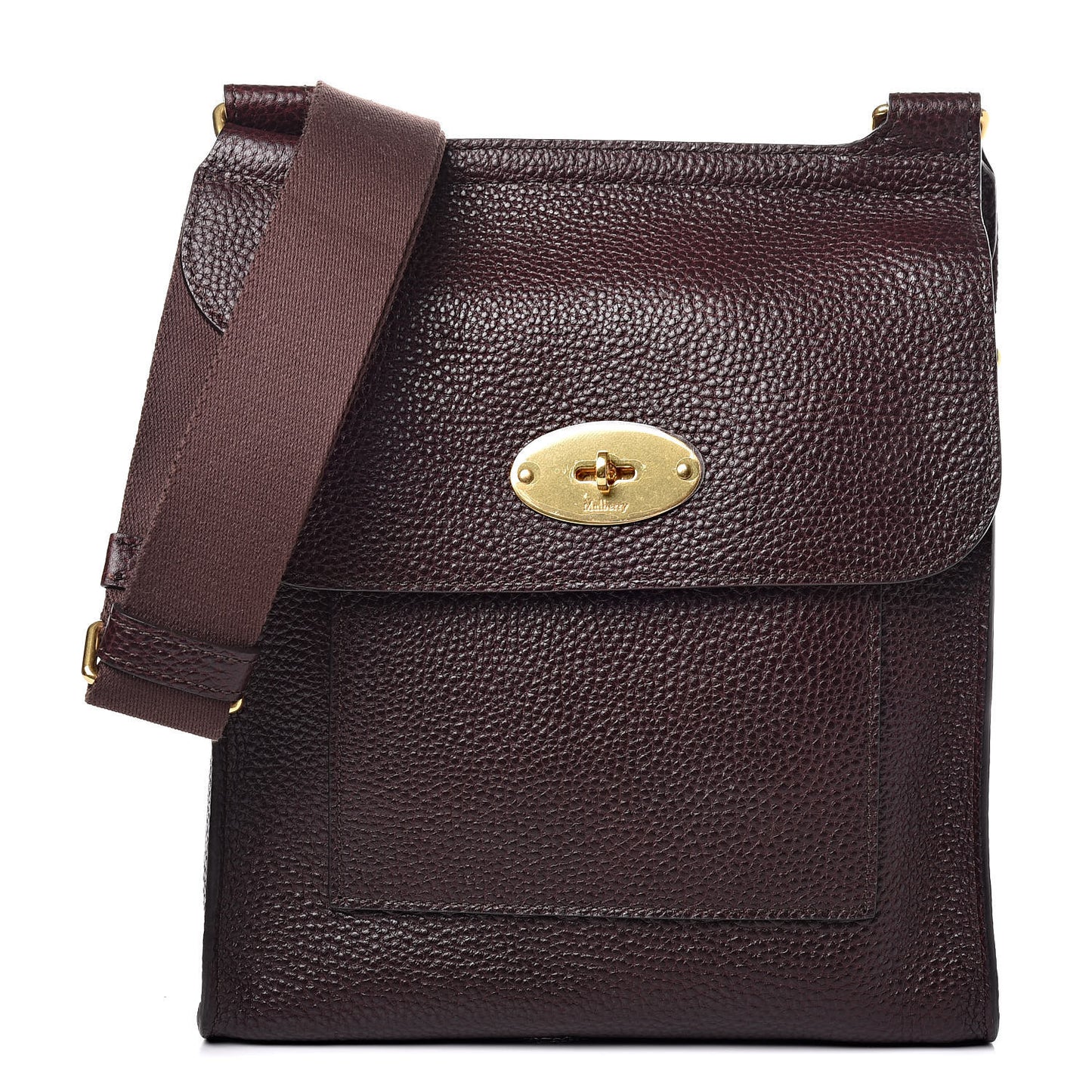 Natural Grain Calfskin New Antony Messenger Crossbody Oxblood
