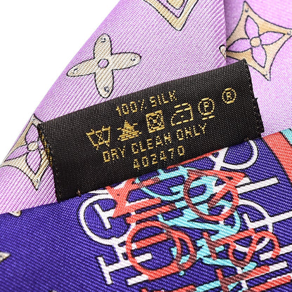 Louis Vuitton Silk Monogram Map Bandeau Blue Lagon 4 of 4