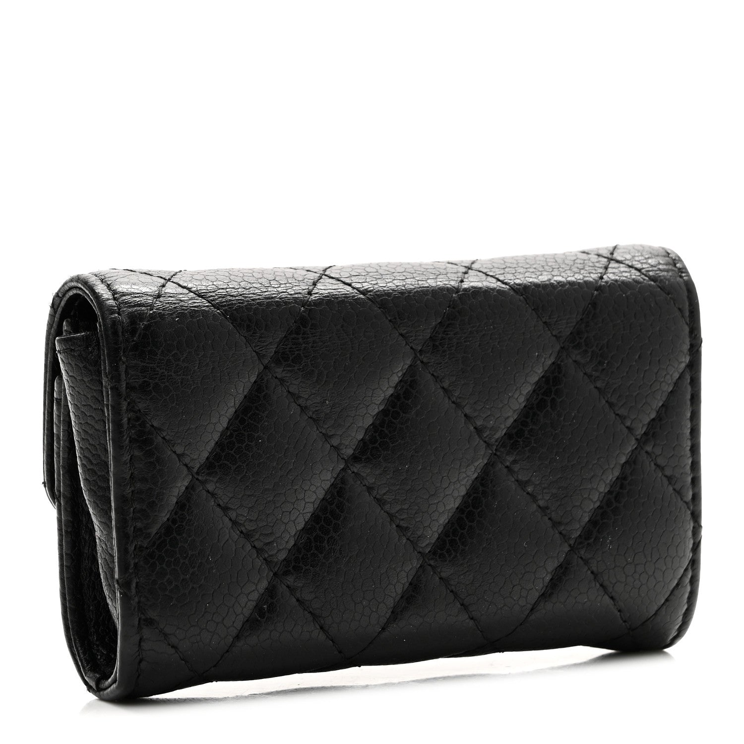 Chanel Caviar Quilted Flap Card Holder Black 3 of 8