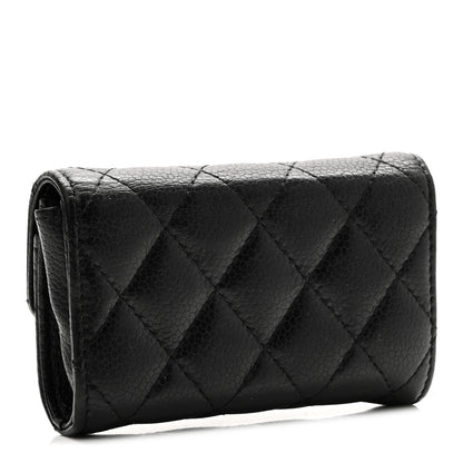 Chanel Caviar Quilted Flap Card Holder Black 3 of 8