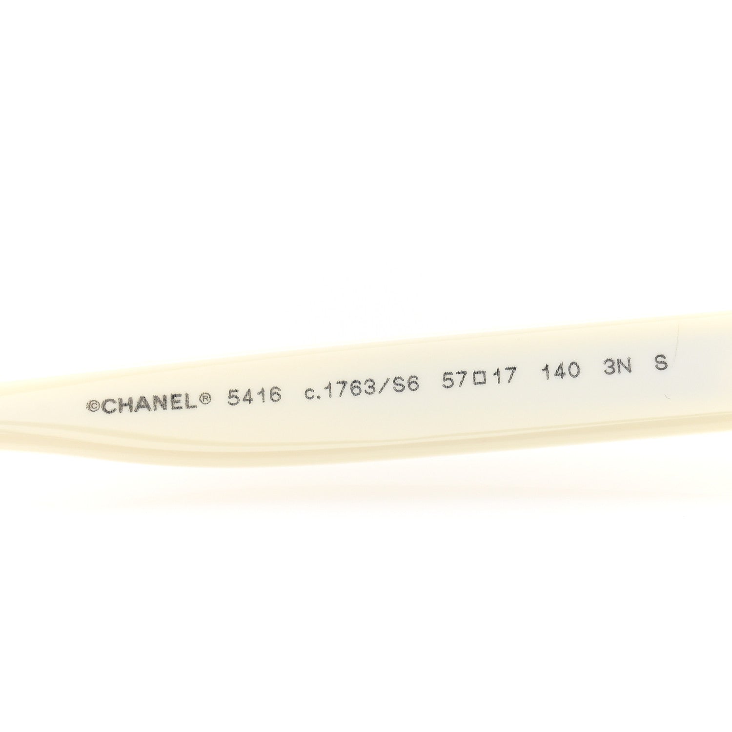 Chanel Acetate Oval Sunglasses 5416 White Black 5 of 8