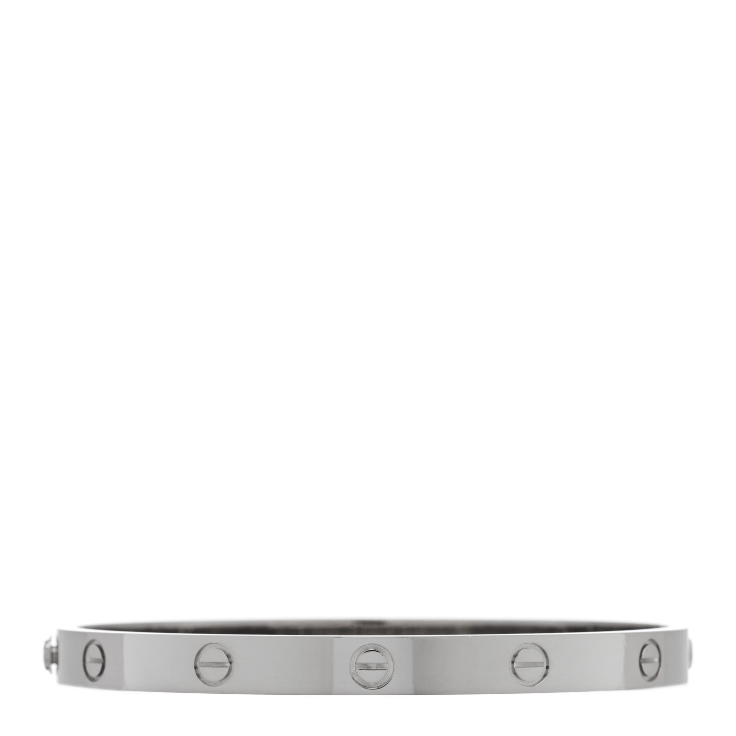 Cartier 18K White Gold LOVE Bracelet 19 2 of 7