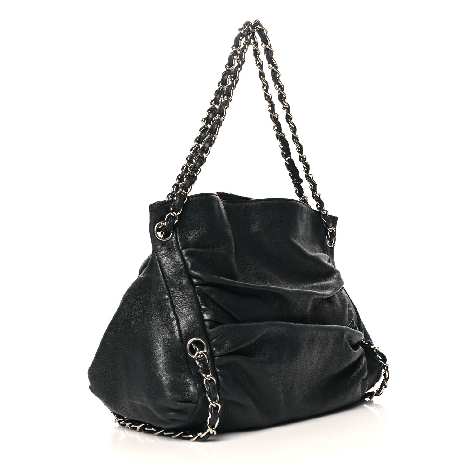 Chanel Lambskin Large Sharpei Shoulder Bag Black 3 of 10