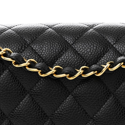 Chanel Caviar Quilted Medium Double Flap Black 8 of 11