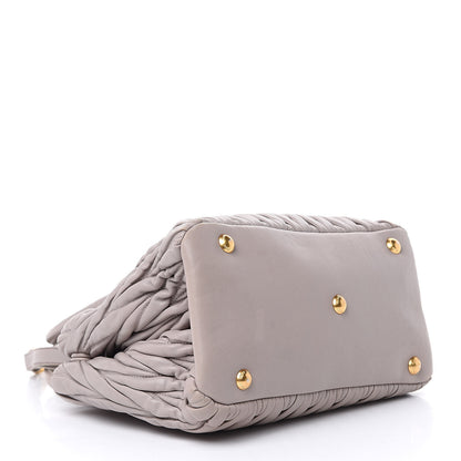 Miu Miu Nappa Matelasse Tote Pomice 4 of 15