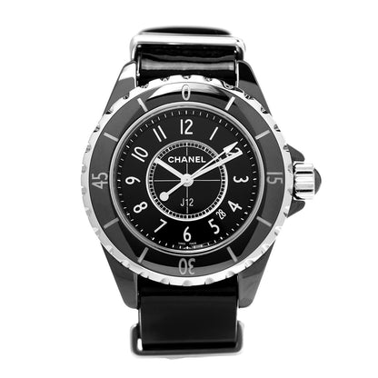 Chanel Stainless Steel Ceramic 33mm J12 Quartz Watch Black 1 of 6