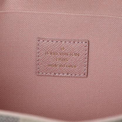 Louis Vuitton Damier Azur Pochette Felicie Chain Wallet Rose Ballerine 14 of 21