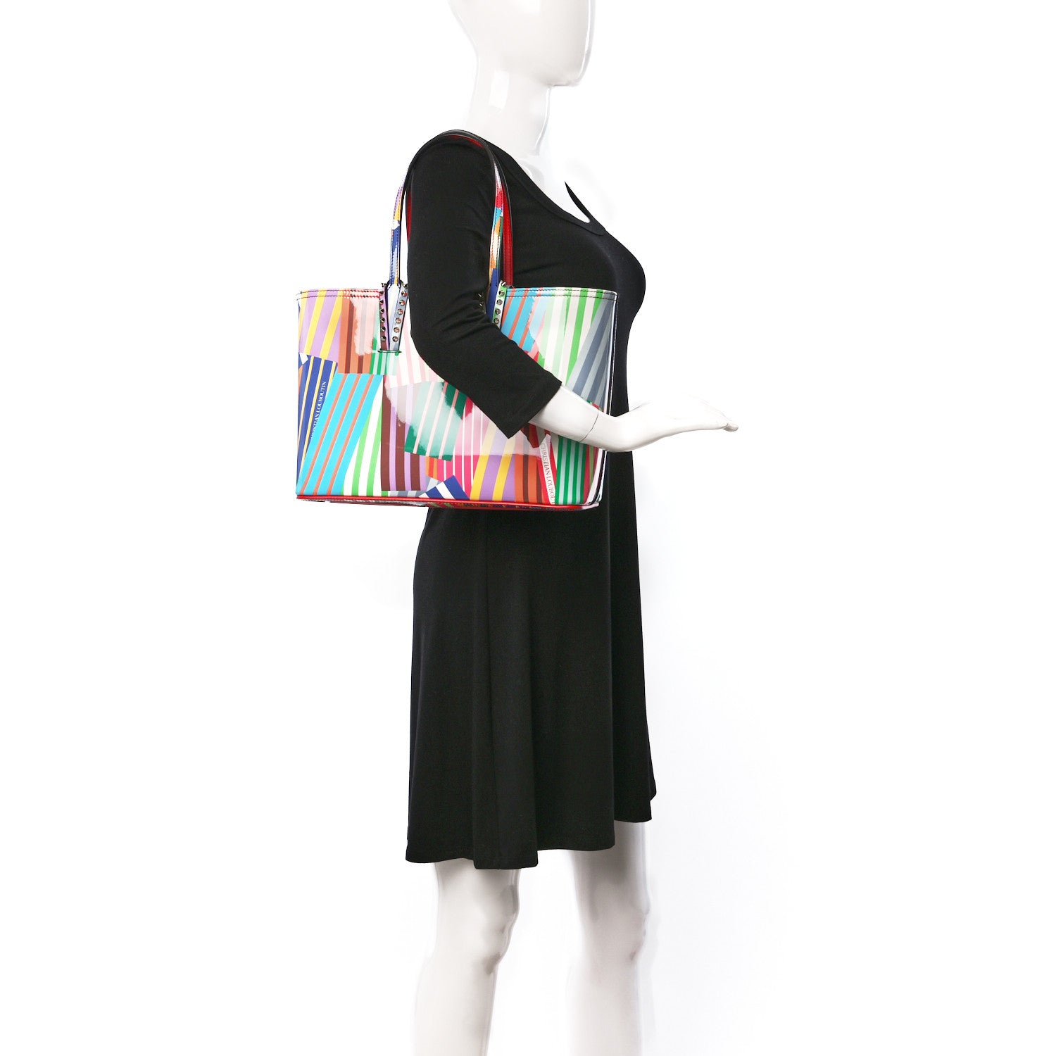 Christian Louboutin Patent Calfskin Small Cabata Tote Multicolor 2 of 11