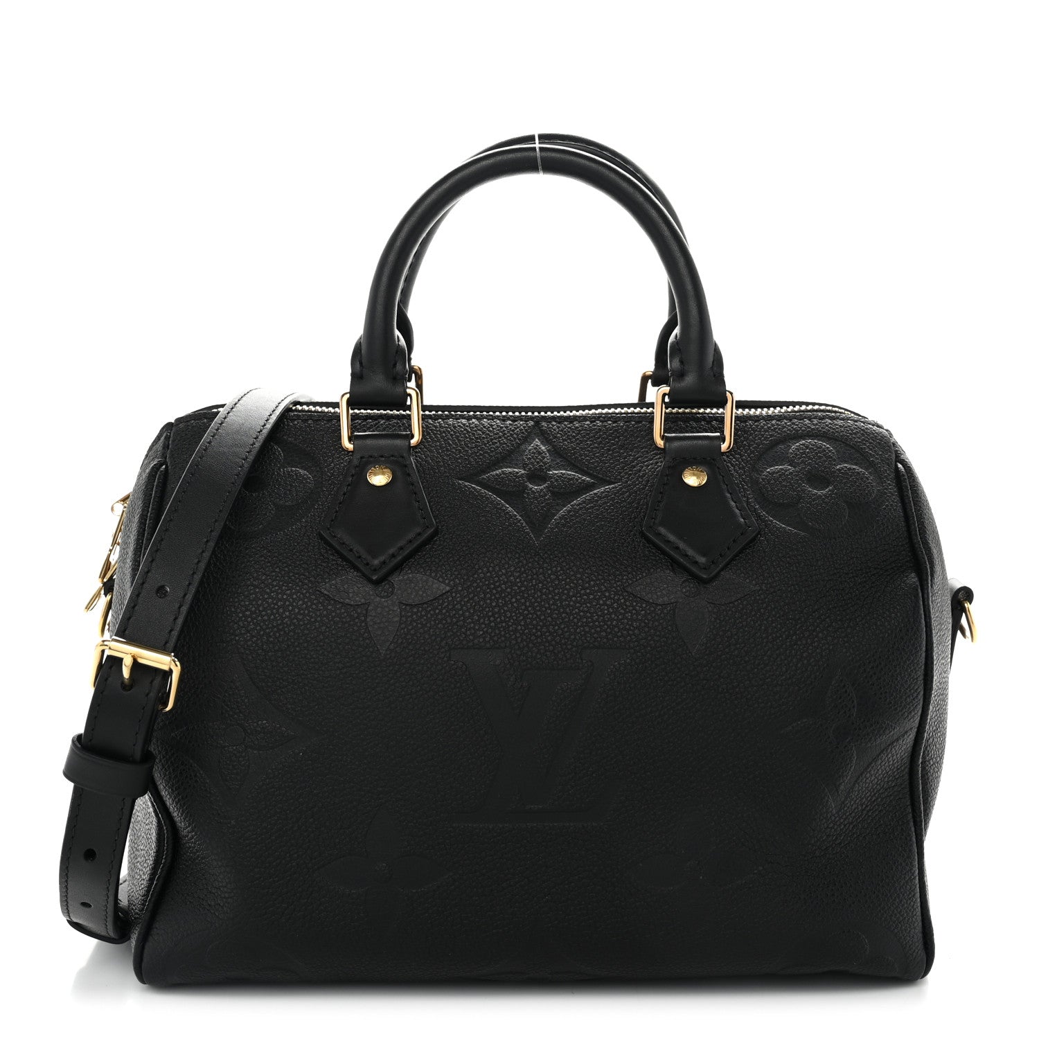 Louis Vuitton Empreinte Monogram Giant Speedy Bandouliere 25 Black 1 of 9