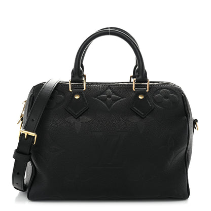 Louis Vuitton Empreinte Monogram Giant Speedy Bandouliere 25 Black 1 of 9