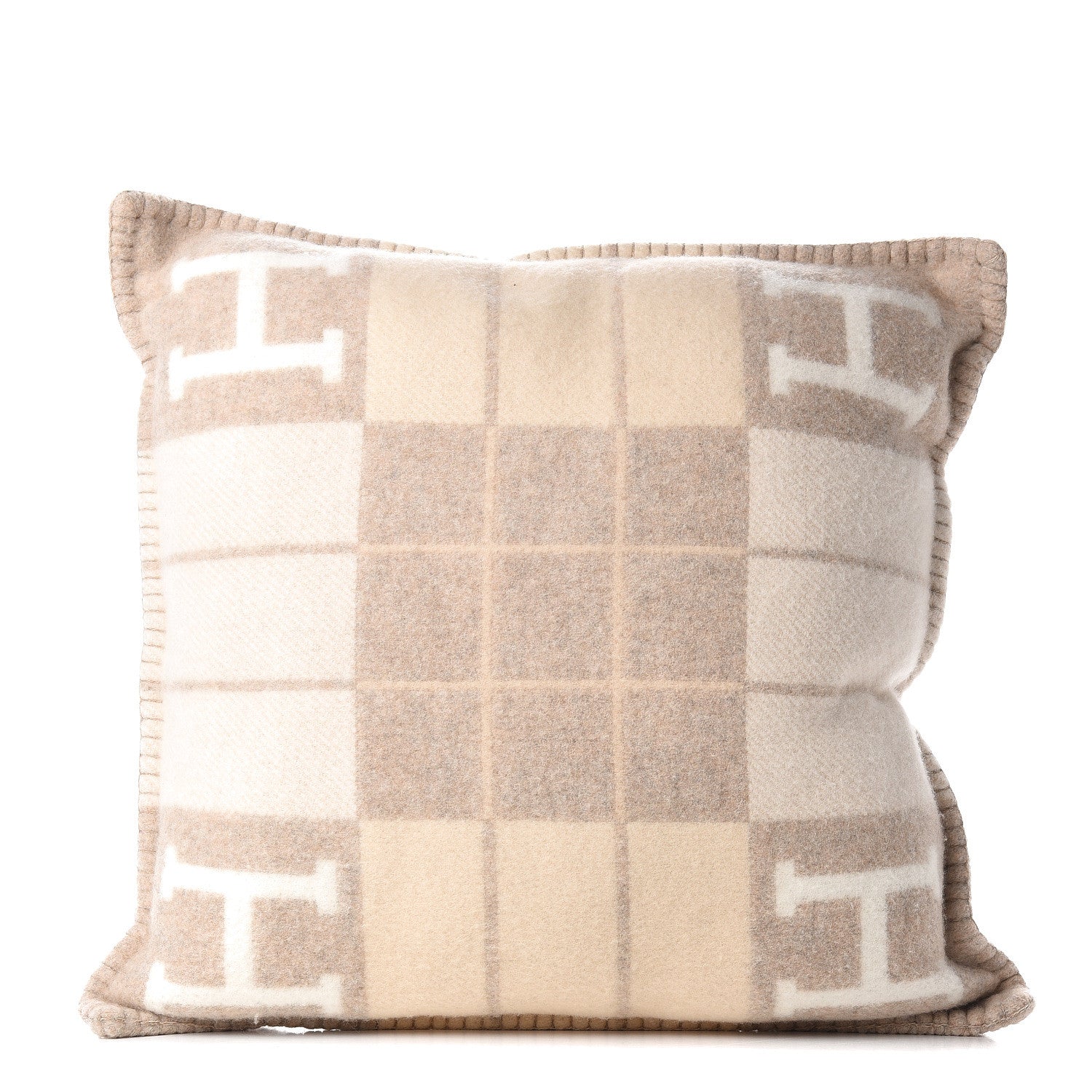 Hermes Wool Cashmere Avalon III Pillow PM Coco Camomille 1 of 3