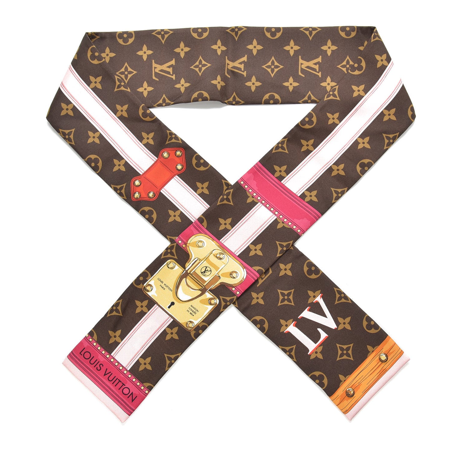 Silk Monogram Summer Trunks Bandeau Brown