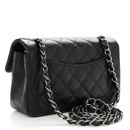 Chanel Iridescent Caviar Quilted Mini Rectangular Flap Black 3 of 10