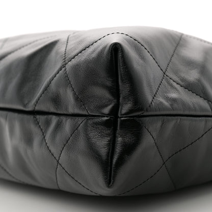 Chanel Shiny Calfskin Quilted Small Chanel 22 Black 11 of 11