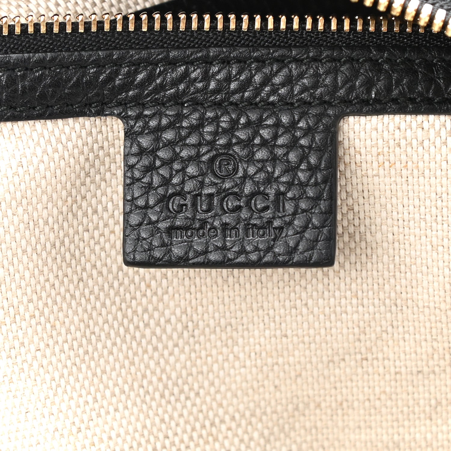 Gucci Pebbled Calfskin Large Soho Hobo Black 6 of 10