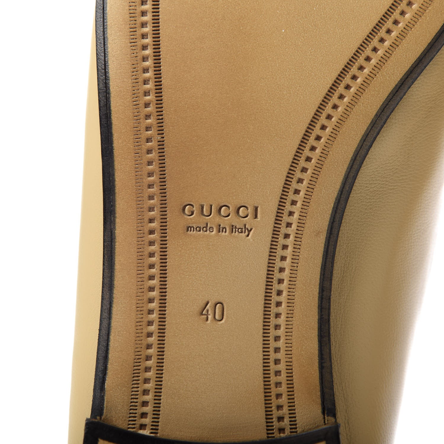 Gucci Lambskin Womens Brixton Horsebit Loafers 40 Wheat 8 of 9
