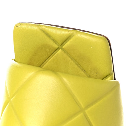 Bottega Veneta Nappa Quilted Rubber Lido Mule Sandals 38 Kiwi 9 of 10