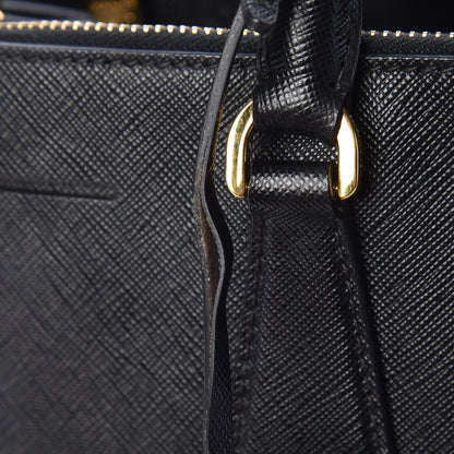 Prada Saffiano Large Galleria Double Zip Tote Black 7 of 9