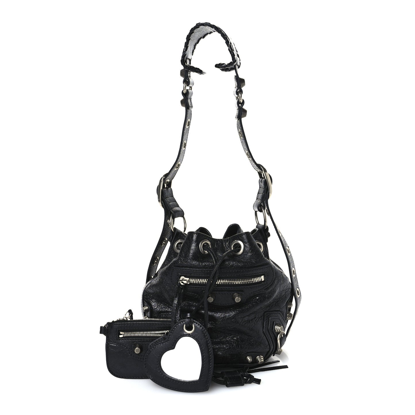 Agneau Arena Le Cagole Bucket Bag XS Black