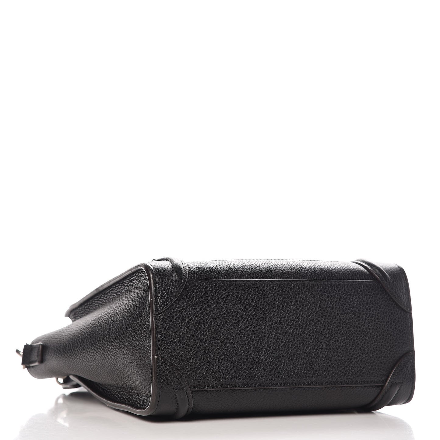 Drummed Calfskin Nano Luggage Black