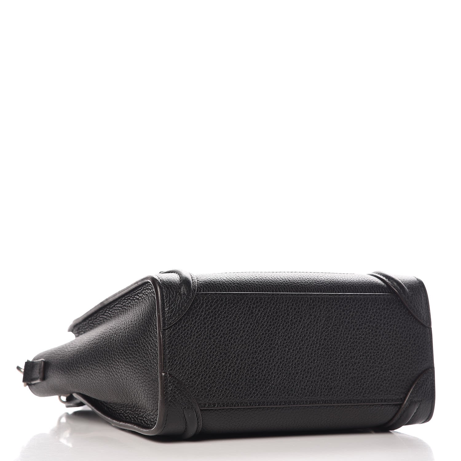 Celine Drummed Calfskin Nano Luggage Black 4 of 8