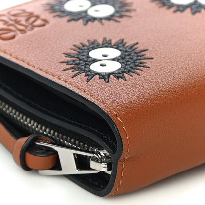 Loewe X SPIRITED AWAY Calfskin Susuwatari Compact Zip Wallet Havane 9 of 11