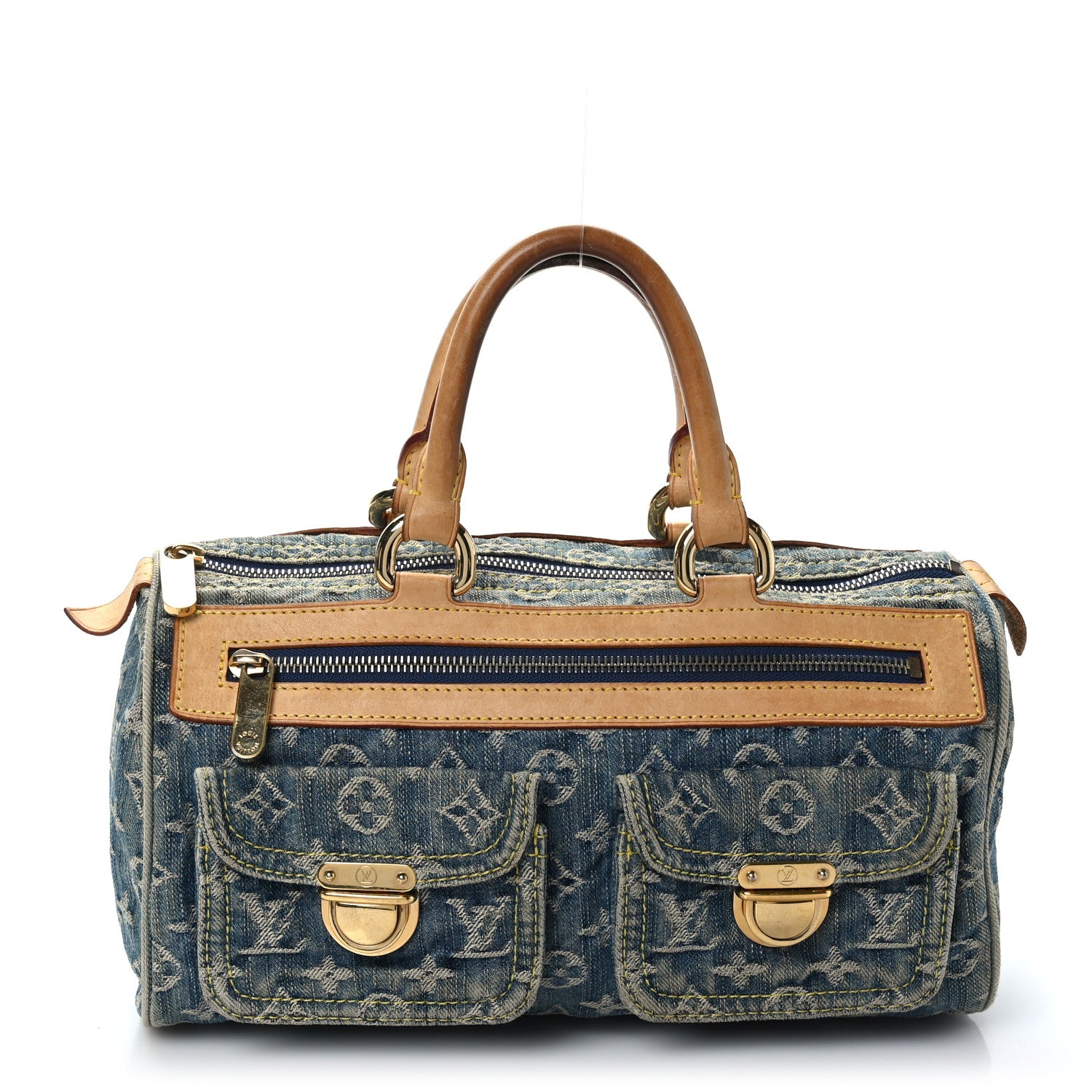 Louis Vuitton Monogram Denim Neo Speedy Blue 1 of 12