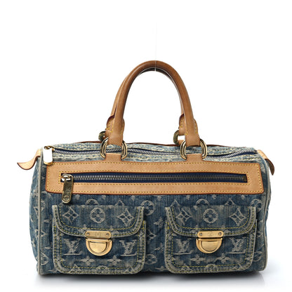 Louis Vuitton Monogram Denim Neo Speedy Blue 1 of 12