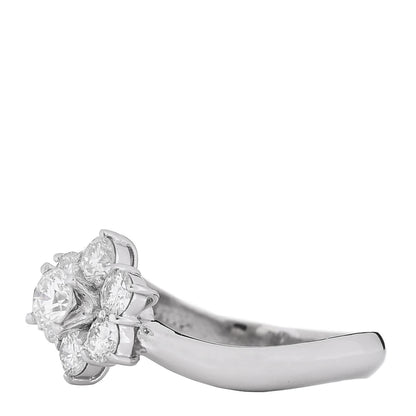 Parker & West by FASHIONPHILE Platinum Diamond 1.02ctw Flower Ring 54 7 3 of 9