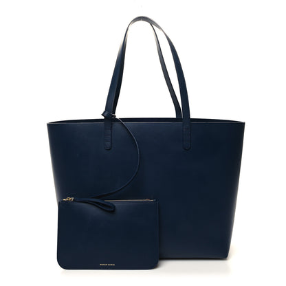 Mansur Gavriel Calfskin Large Shopping Tote Blue 1 of 16