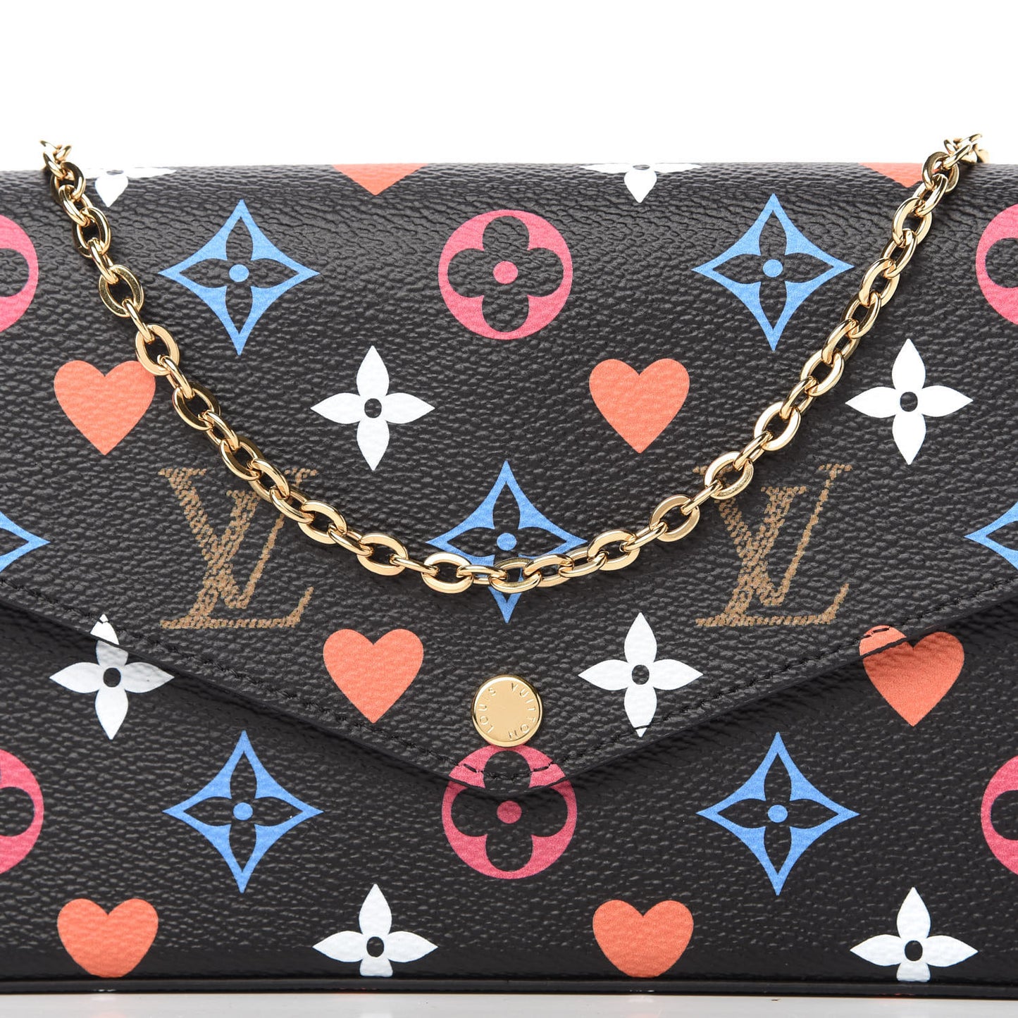 Game On Felicie Chain Wallet Black