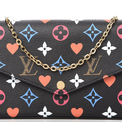 Louis Vuitton Game On Felicie Chain Wallet Black 11 of 11
